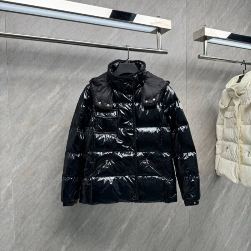 110221 New wool woven hooded down jacket Top quliaty 1:1 clothing