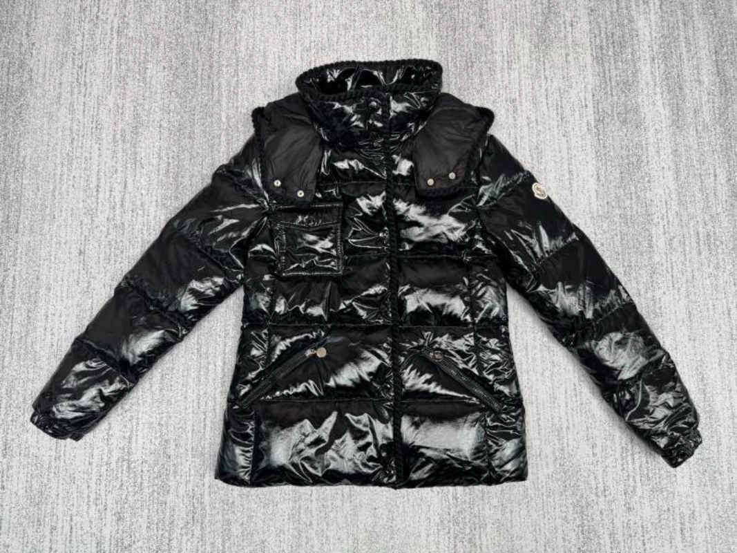110221 New wool woven hooded down jacket Top quliaty 1:1 clothing