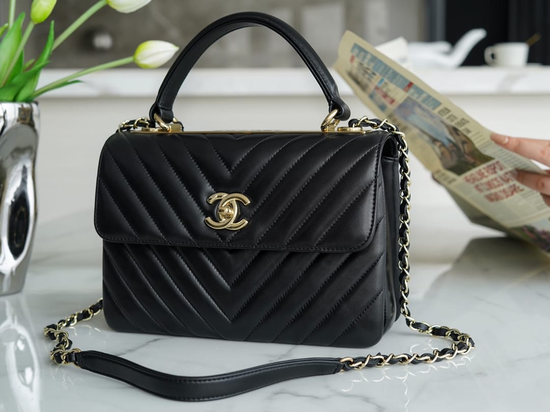 CHANEL Trendy CC25 Pre-Owned medium Chevron Trendy handbag 25cm